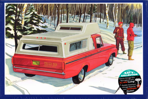 1963 FORD F-100 CAMPER PICKUP 1:25 PLASTIC MODEL KIT